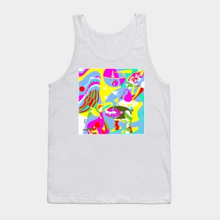 the march of the demons in the earthly delights paradise ecopop art Tank Top